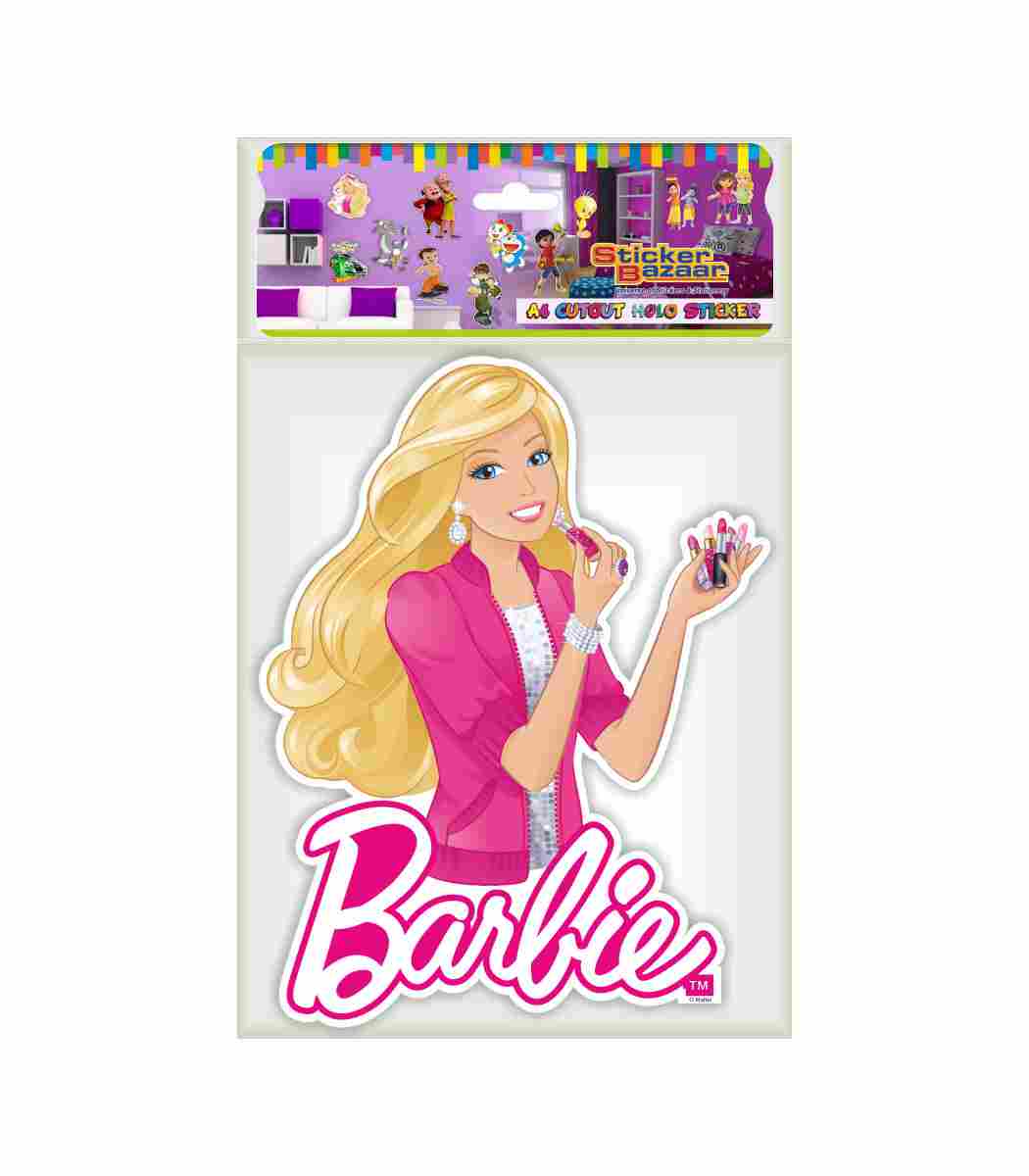 Barbie A4 Cutout Sticker