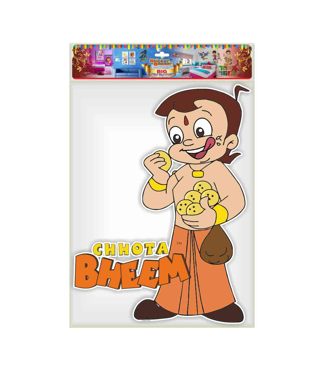 Sticker Bazaar |Chhota Bheem |Big Cutout Sticker |Pack of 5| - Sticker  Bazaar