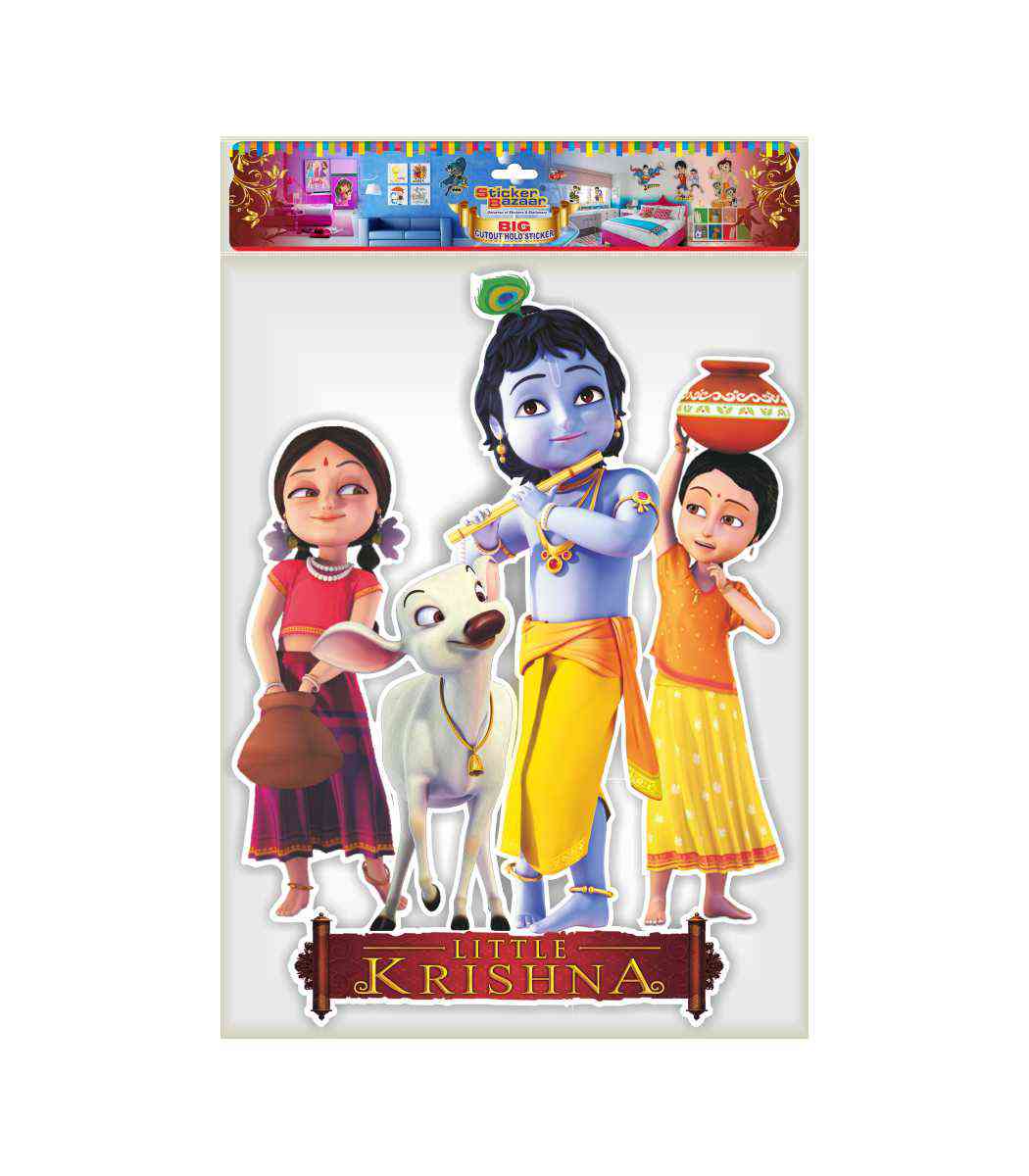 Little Krishna Big Cutout Sticker