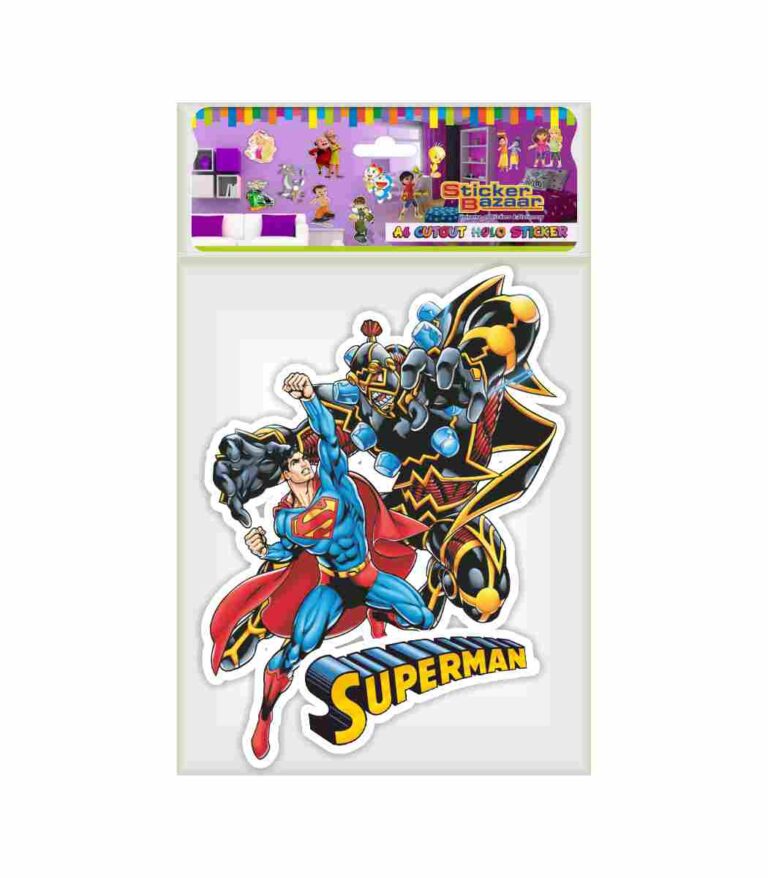 Sticker Bazaar |Superman |A4 Cutout Sticker |Pack of 10| - Sticker Bazaar