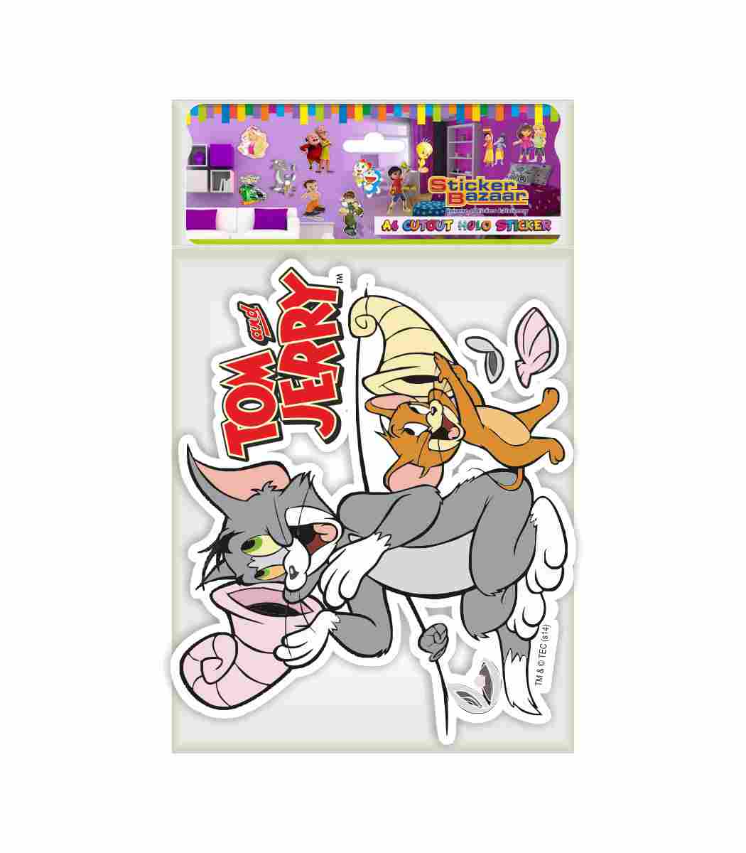 Tom & Jerry A4 Cutout Sticker