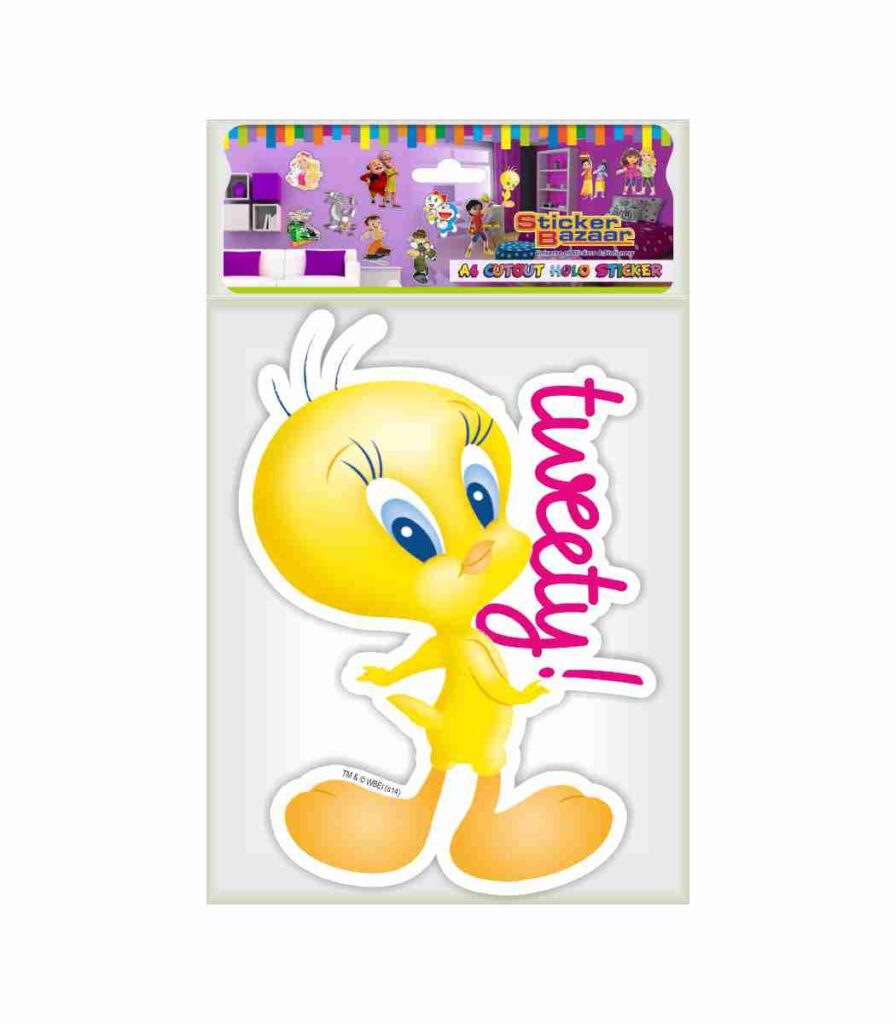 Sticker Bazaar |Tweety |A4 Cutout Sticker |Pack of 10| - Sticker Bazaar