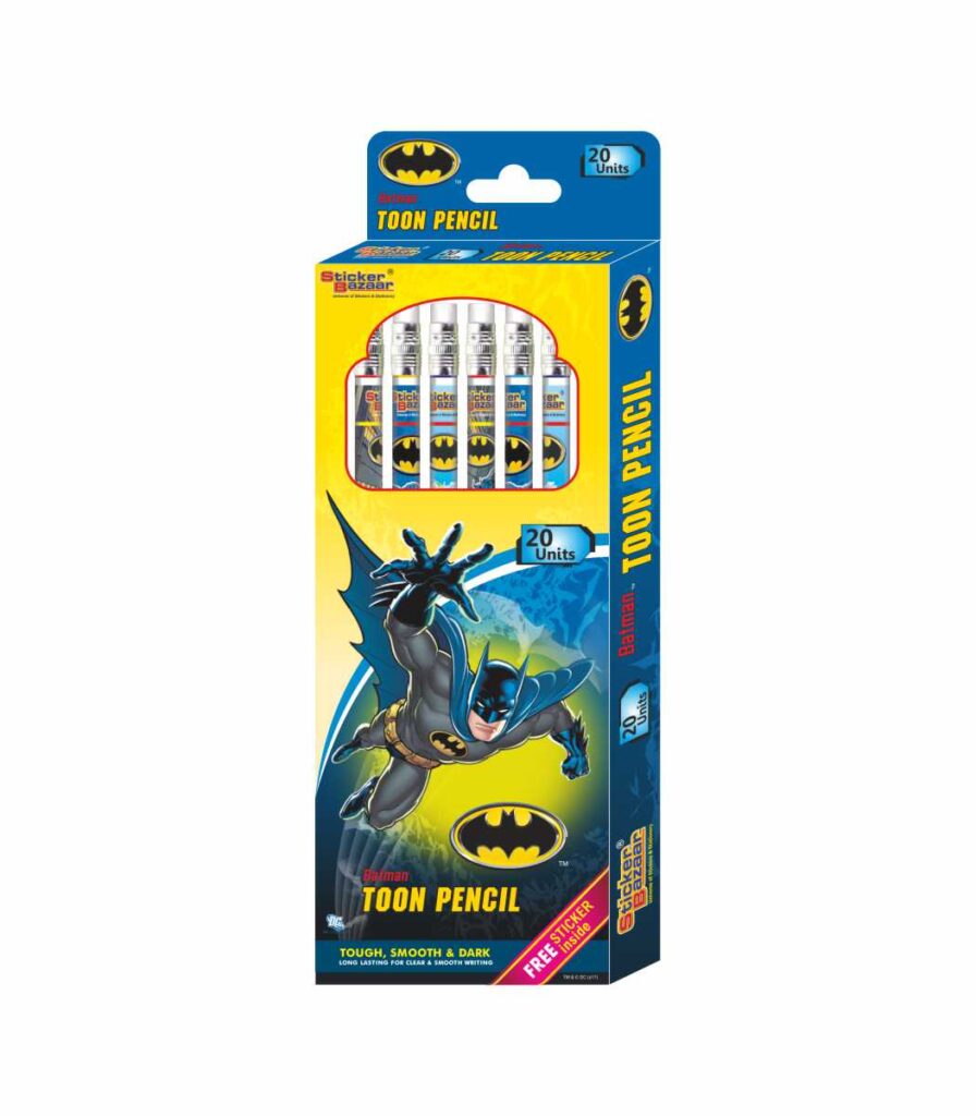Batman Rubber Tip Toon Pencil