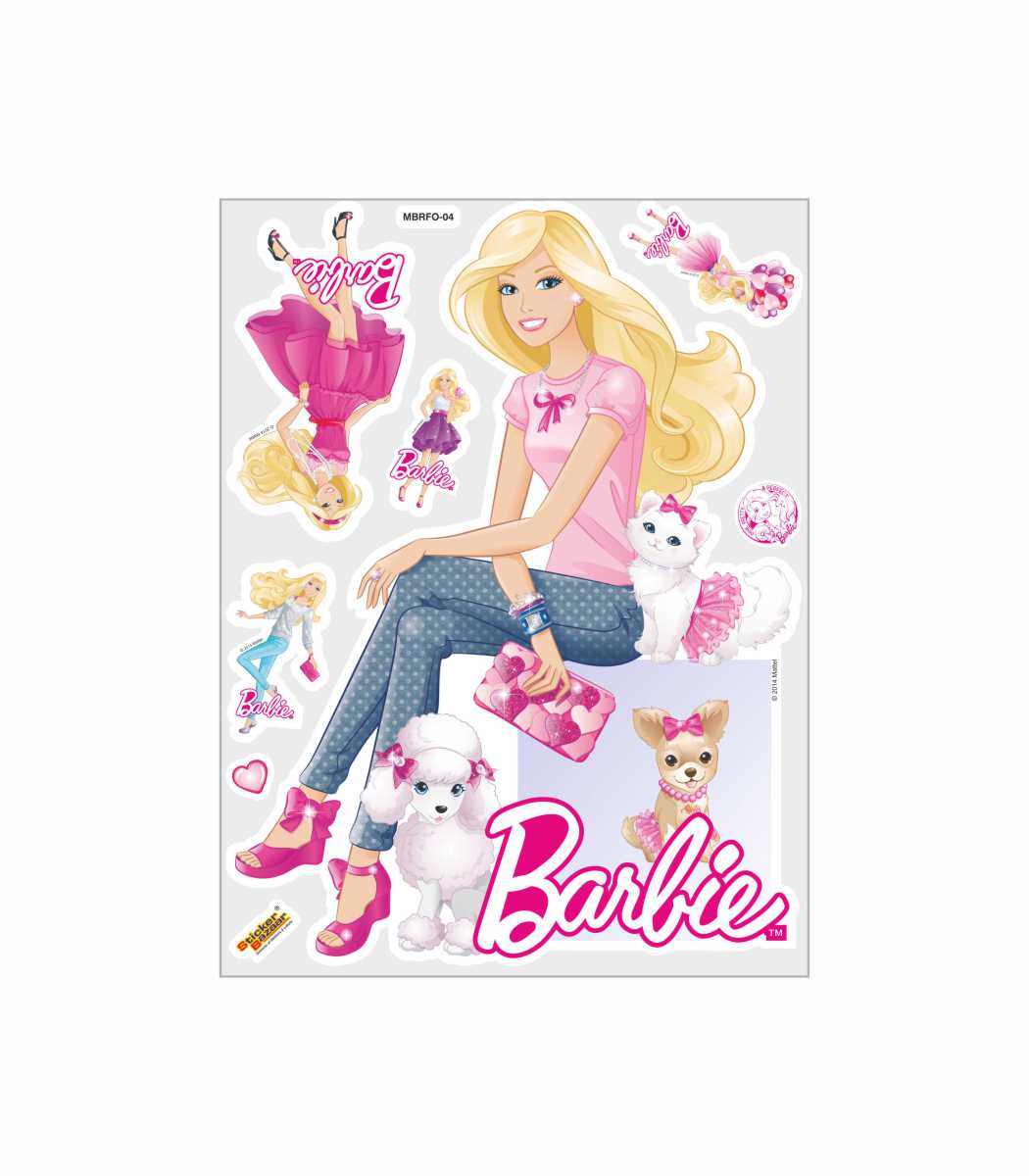 Barbie A4 Foam Sticker