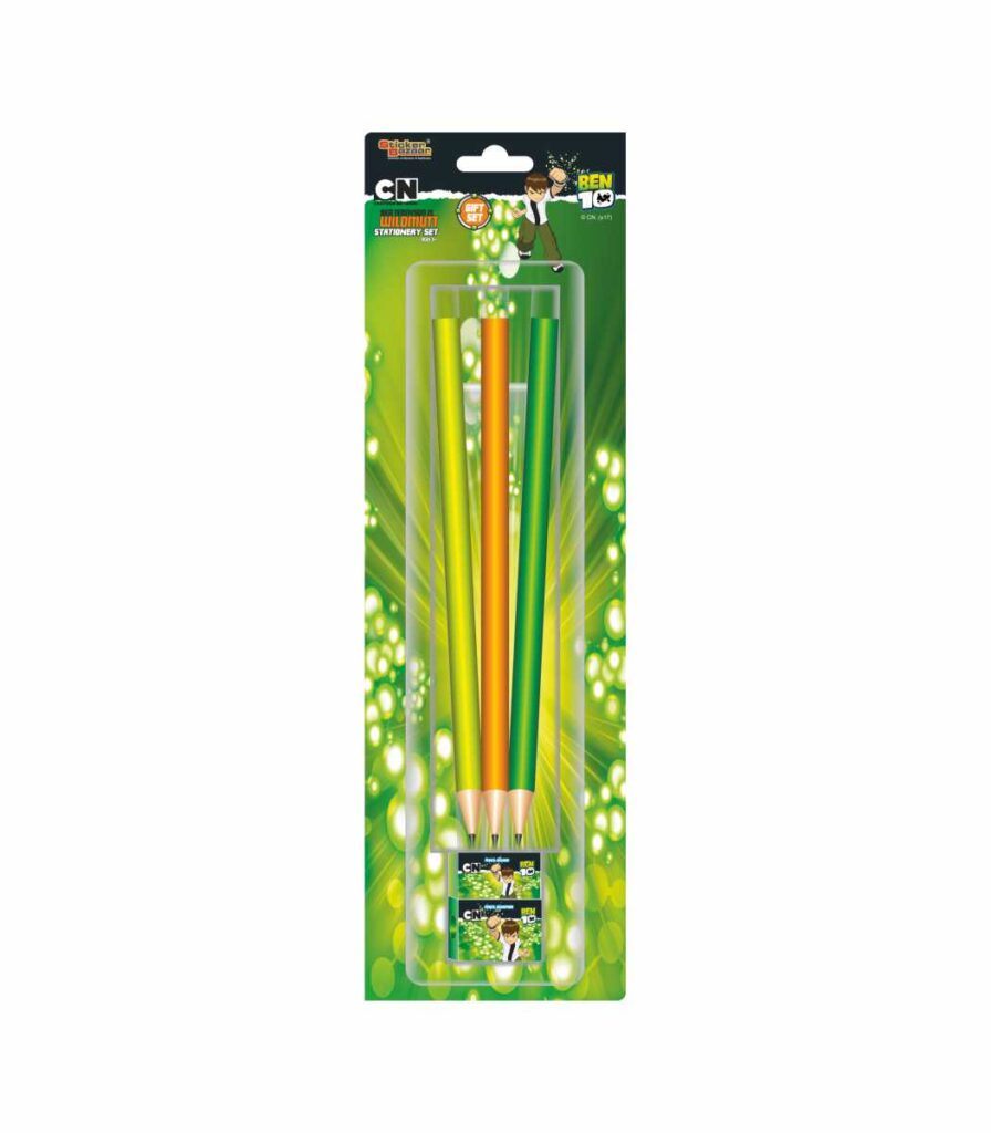 Ben 10 Blister Velvet Pencil Set