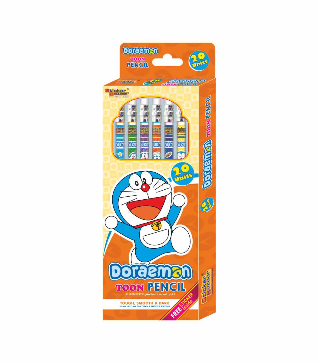Doraemon Rubber Tip Toon Pencil