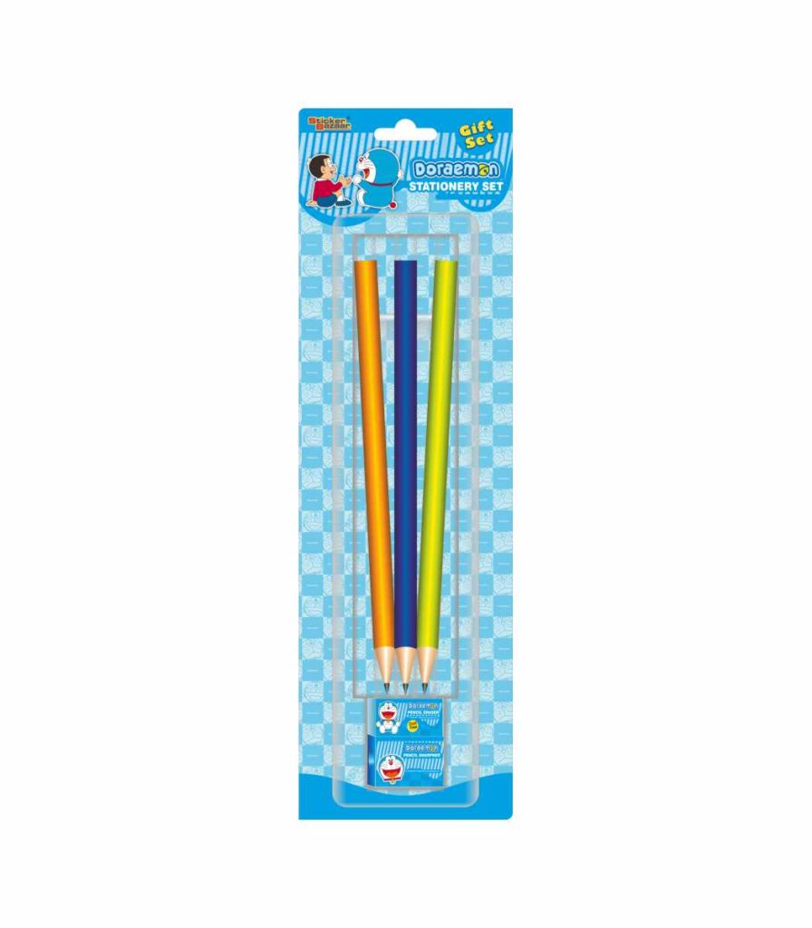 Doraemon Blister Velvet Pencil Set