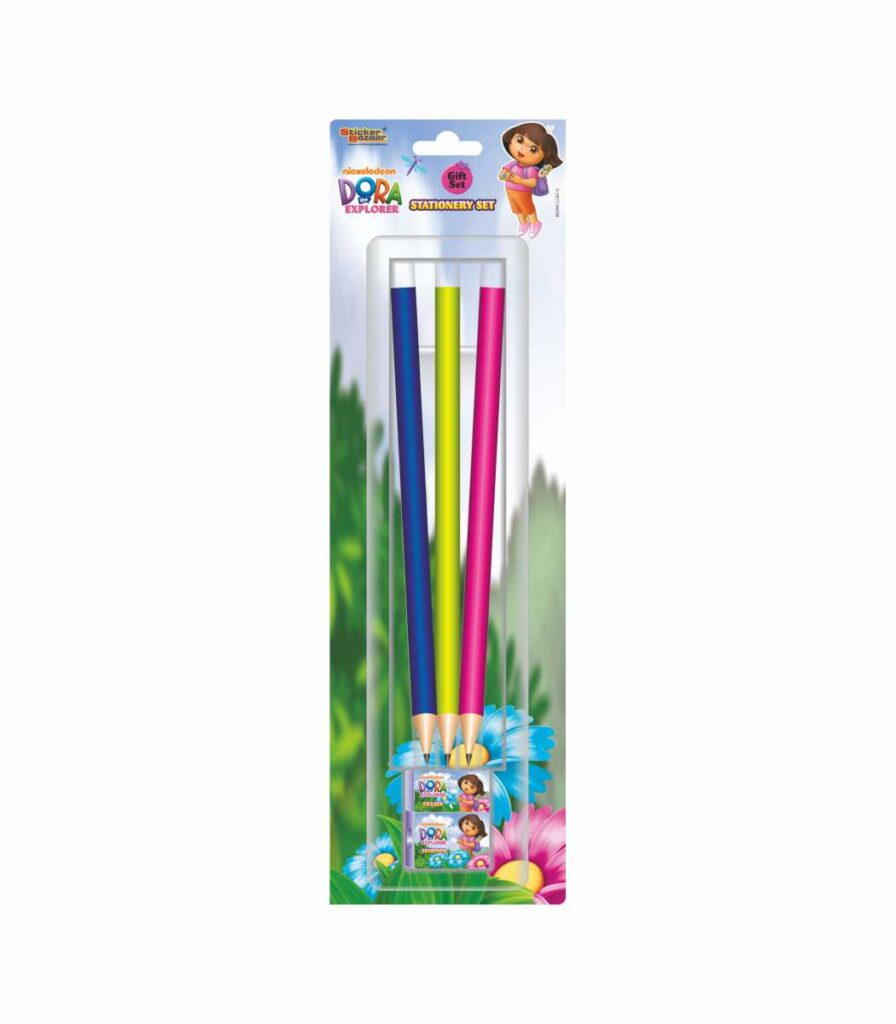 Dora Blister Velvet Pencil Set