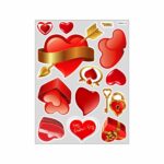 Heart A4 Foam Sticker