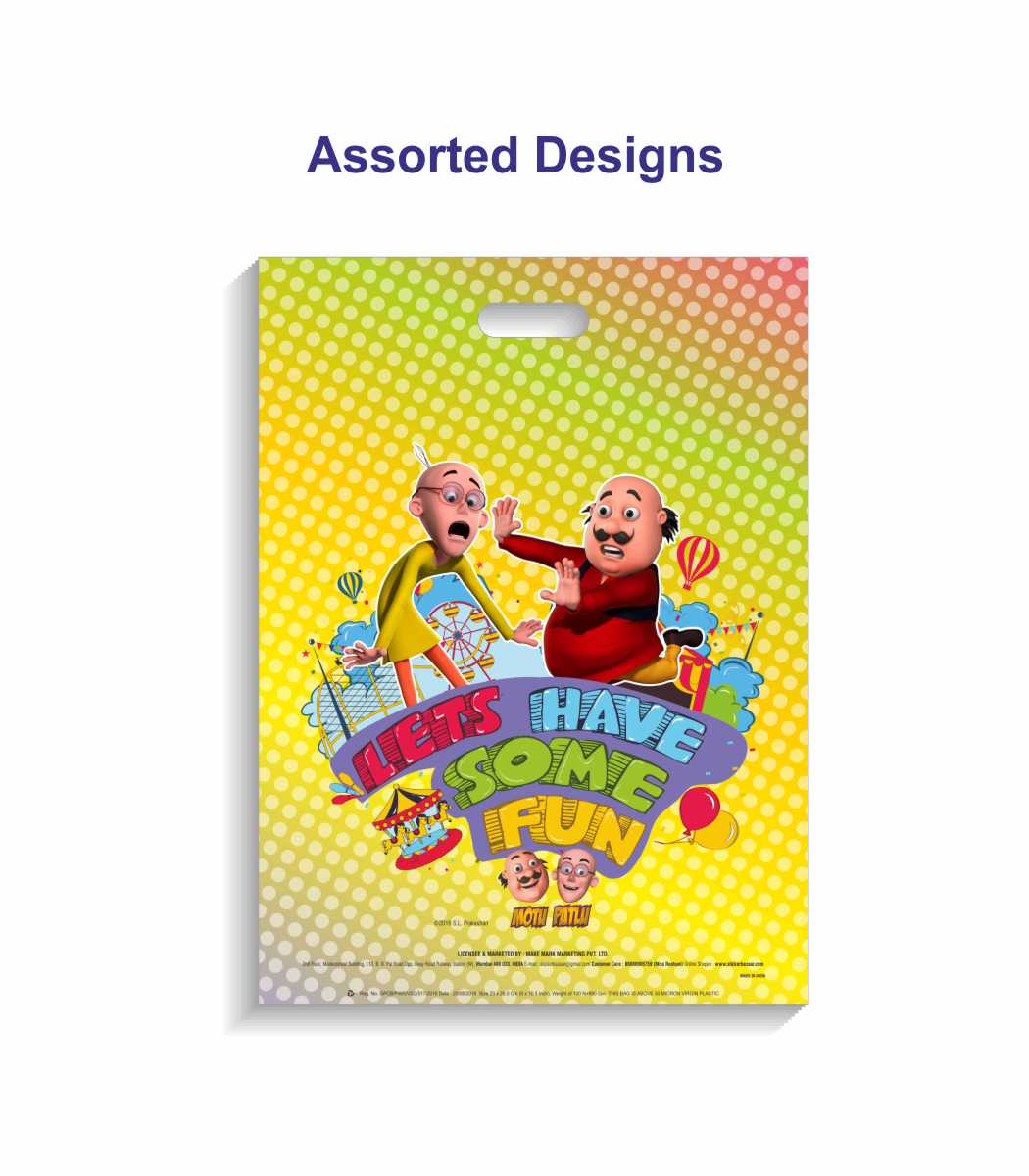 Buy Motu Patlu Big Party Bag - Now at Sticker Bazaar
