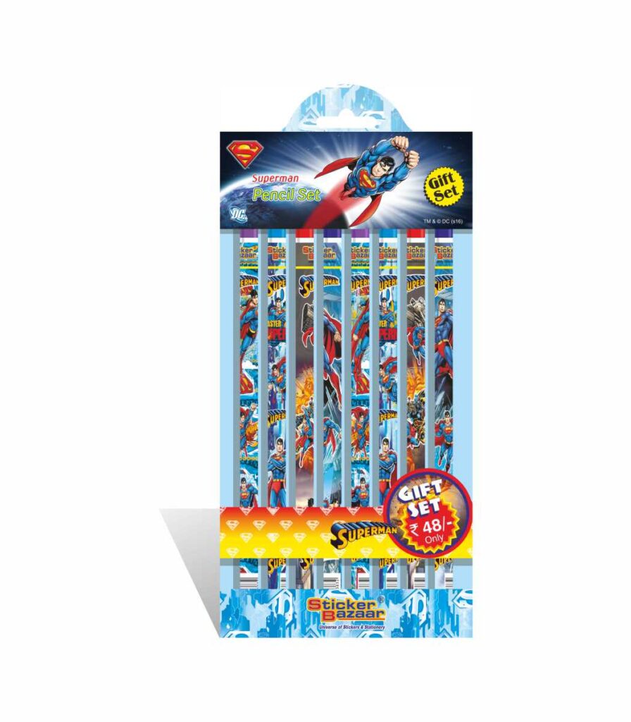 Superman Pencil Gift Set