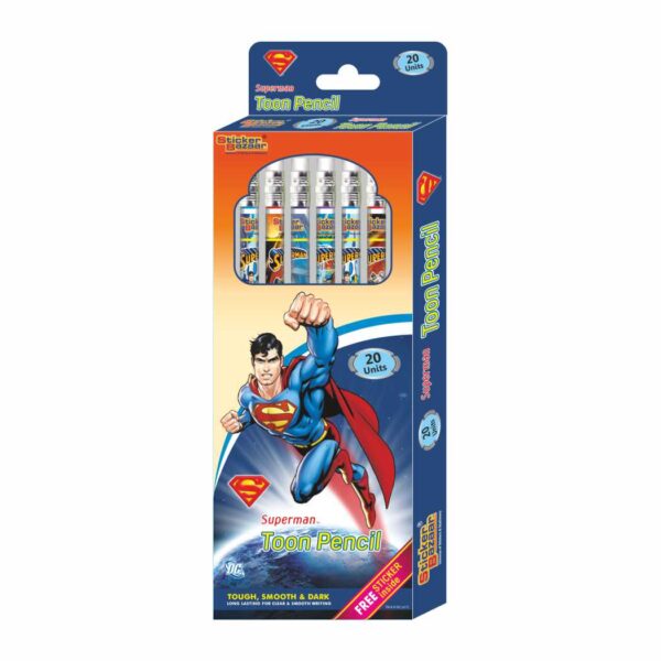 Superman Rubber Tip Toon Pencil