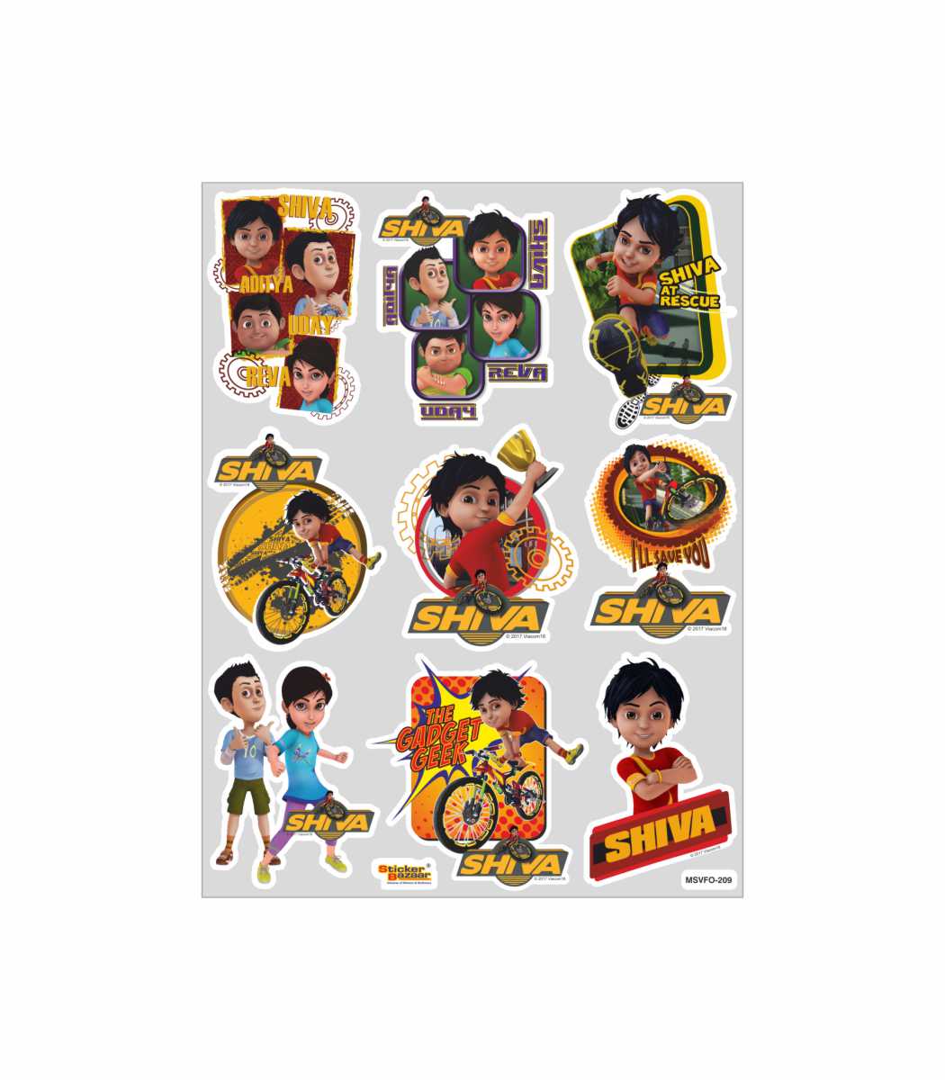 Now Buy Shiva A4 Foam Sticker - At Sticker Bazaar