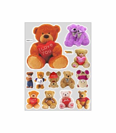 Teady Bear A4 Foam Sticker