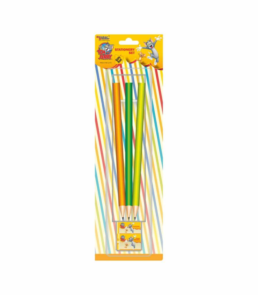 Tom & Jerry Blister Velvet Pencil Set