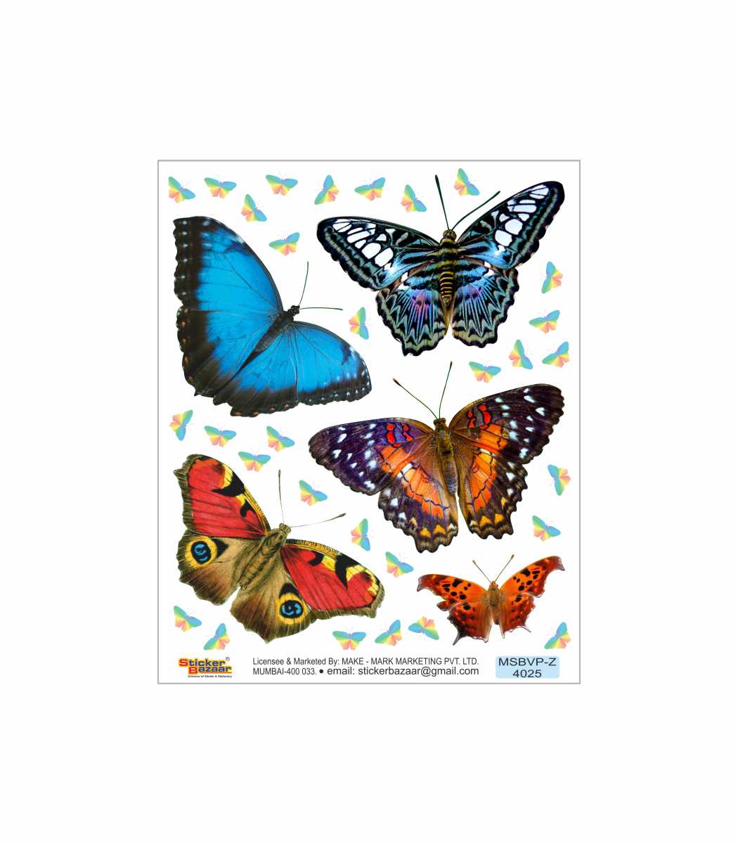 Butterfly Zag-Mag Sticker