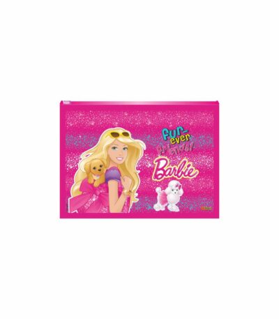 Barbie A4 Plastic Zipper Pouch Regular