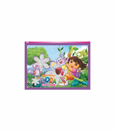 Dora A4 Plastic Zipper Pouch Sparkle
