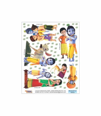 Little Krishna Zag-Mag Sticker