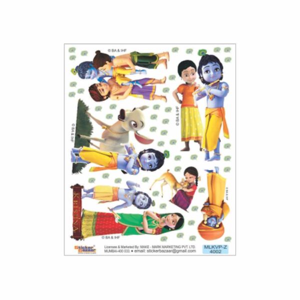 Little Krishna Zag-Mag Sticker