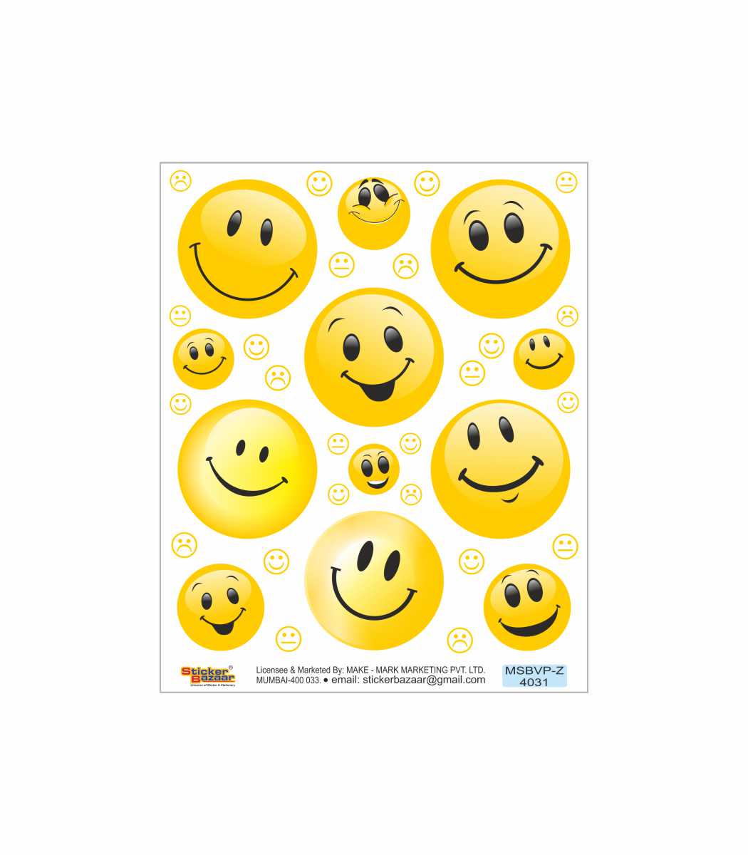 Smiley Zag-Mag Sticker