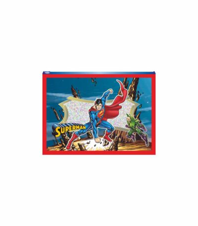 Superman A4 Plastic Zipper Pouch Sparkle