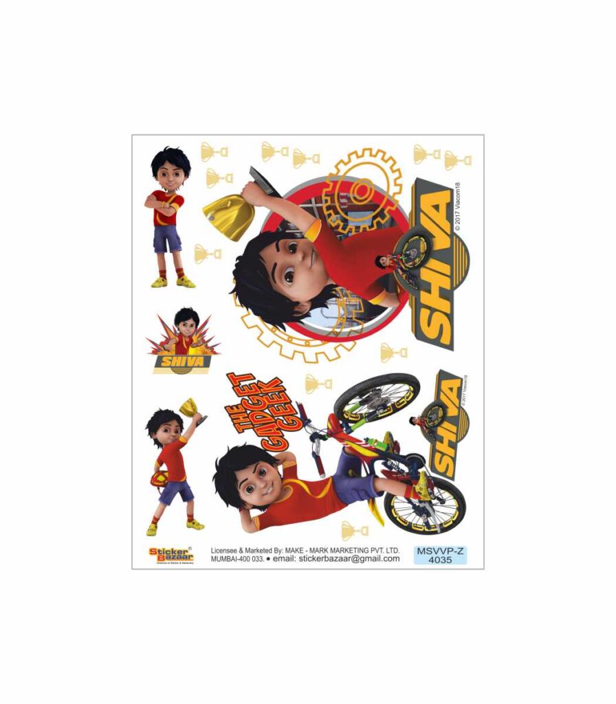 Sticker Bazaar |Shiva |Zag-Mag Sticker |Mix Design| – Sticker Bazaar