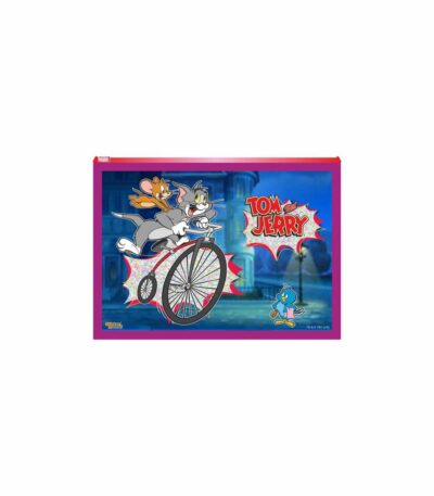 Tom & Jerry A4 Plastic Zipper Pouch Sparkle