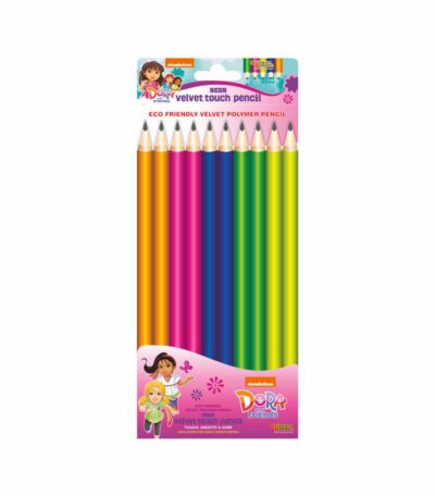 Dora Neon Velvet Coated Pencil