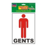 Gents With Name Big Symbolic Sticker