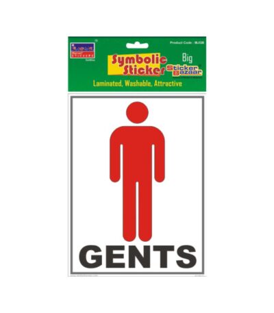 Gents With Name Big Symbolic Sticker