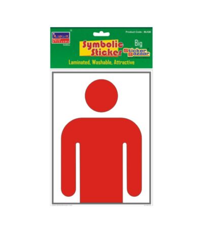 Gents Half Big Symbolic Sticker