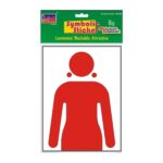 Ladies Half Big Symbolic Sticker