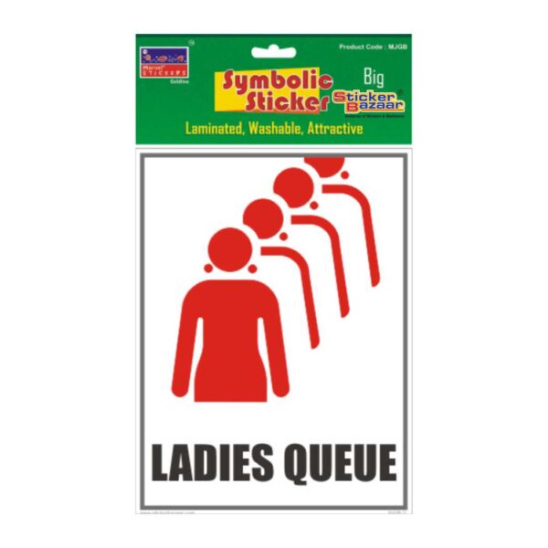 Ladies Queue Big Symbolic Sticker