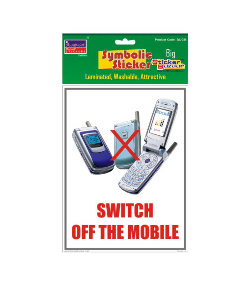 Switch Off The Mobile Big Symbolic Sticker