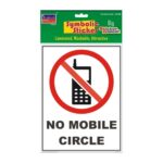 No Moblie Circle 1 Big Symbolic Sticker