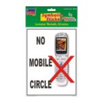 No Moblie Circle 2 Big Symbolic Sticker
