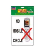 No Moblie Circle 2 Big Symbolic Sticker