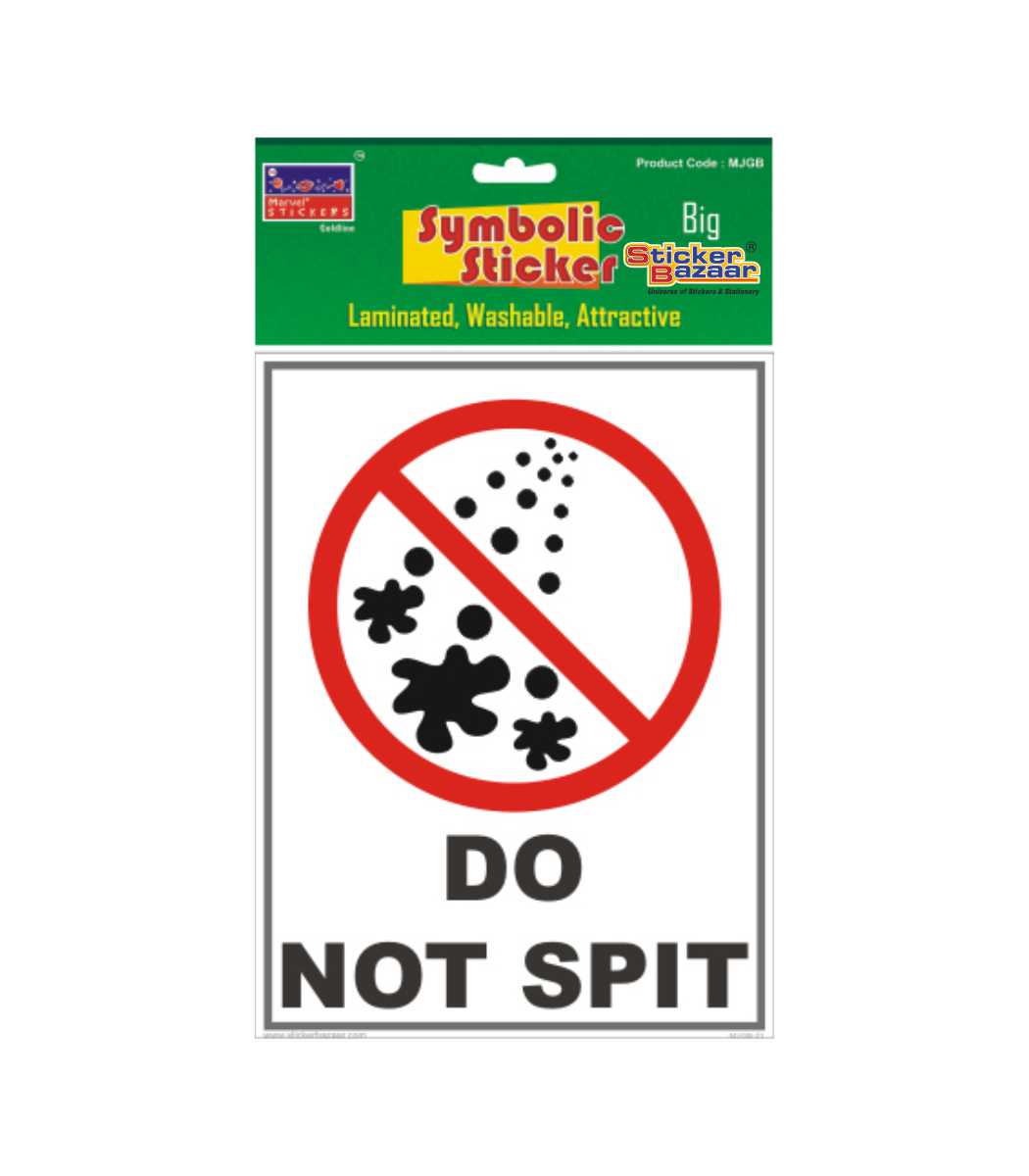 Do Not Spit 2 Big Symbolic Sticker