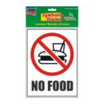 No Food Big Symbolic Sticker