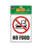 No Food Big Symbolic Sticker