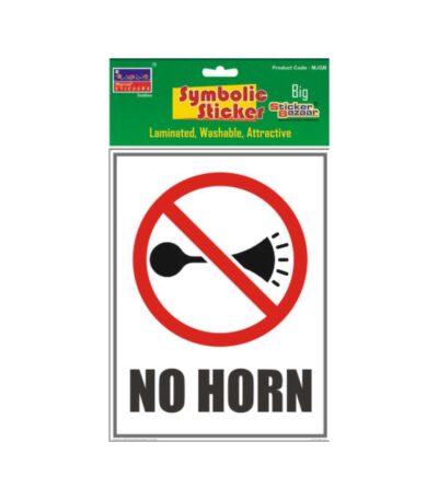 No Horn Big Symbolic Sticker