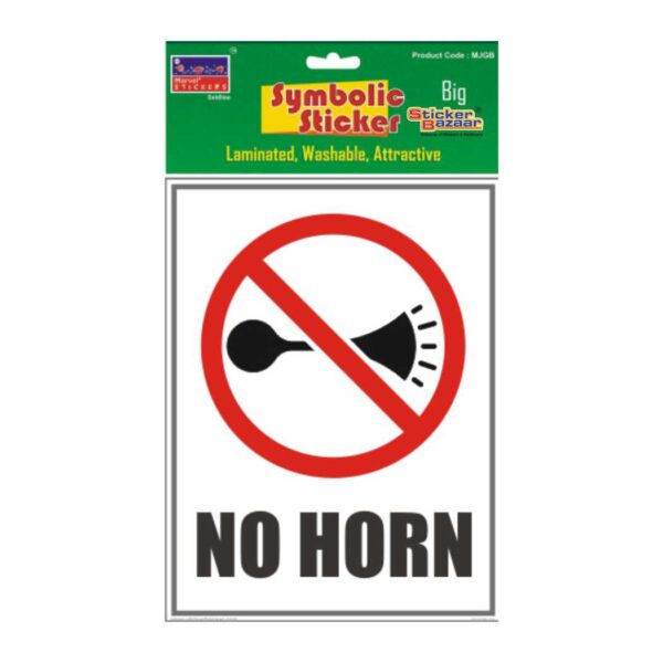 No Horn Big Symbolic Sticker