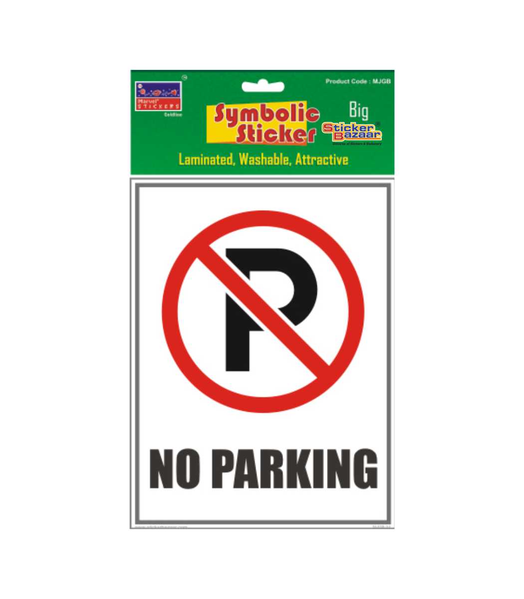 No Parking Big Symbolic Sticker