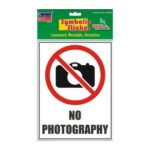 No Photography Big Symbolic Sticker