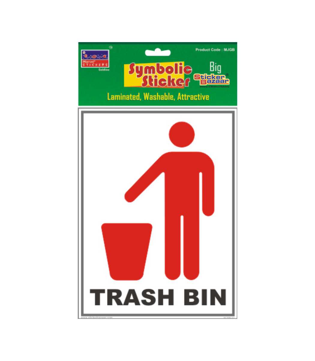Trash Bin Big Symbolic Sticker