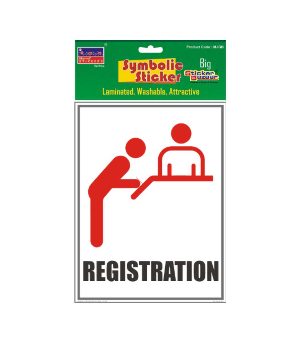 Registration Big Symbolic Sticker