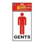 Gents With Name Medium Symbolic Sticker