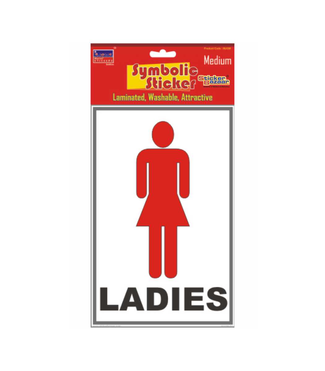 Ladies With Name Medium Symbolic Sticker
