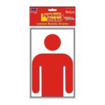 Gents Half Medium Symbolic Sticker